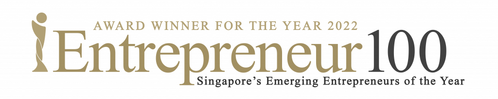 E100 22 publicity media 01 CMYK 1024x205 - Award Winner of Top 100 Singapore Emerging Entpreneur